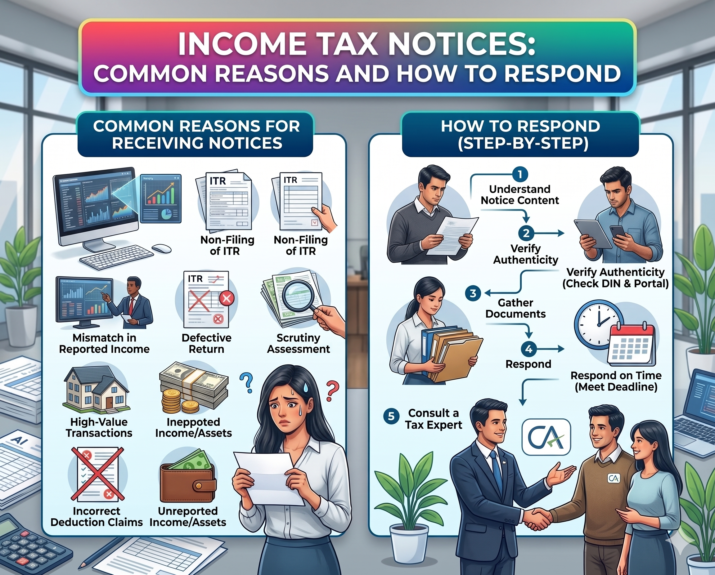 Income Tax Notices: Common Reasons And How To Respond