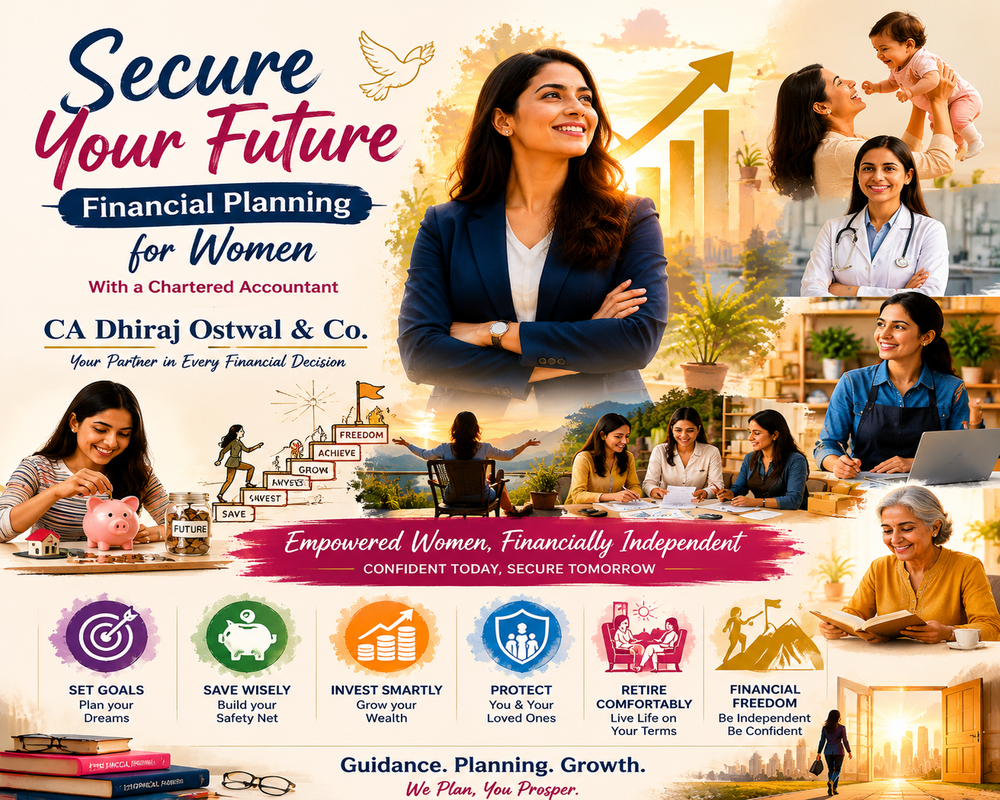 SECURE YOUR FUTURE : FINANCIAL PLANNING FOR WOMEN WITH A CHARTERED ACCOUNTANT
