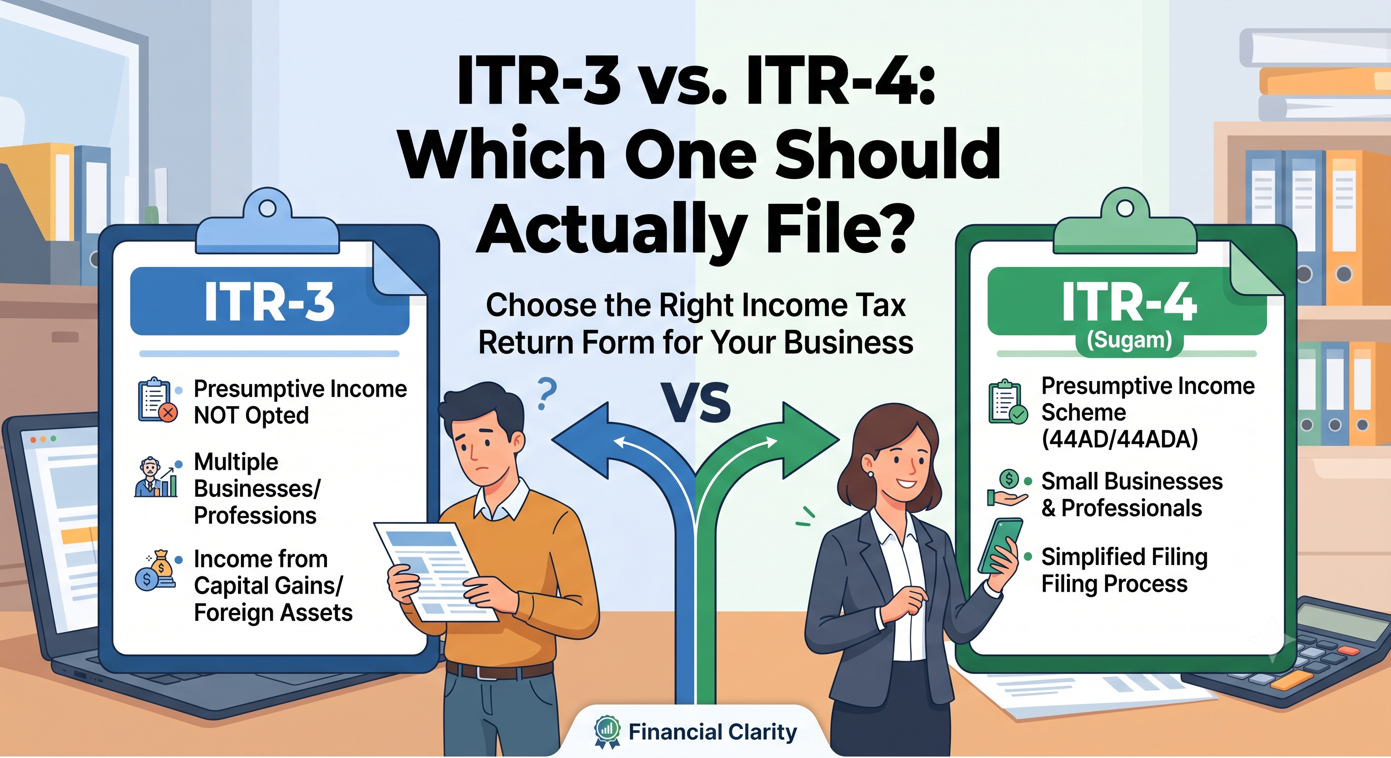ITR-3 And ITR-4: Which One Should You Actually File?