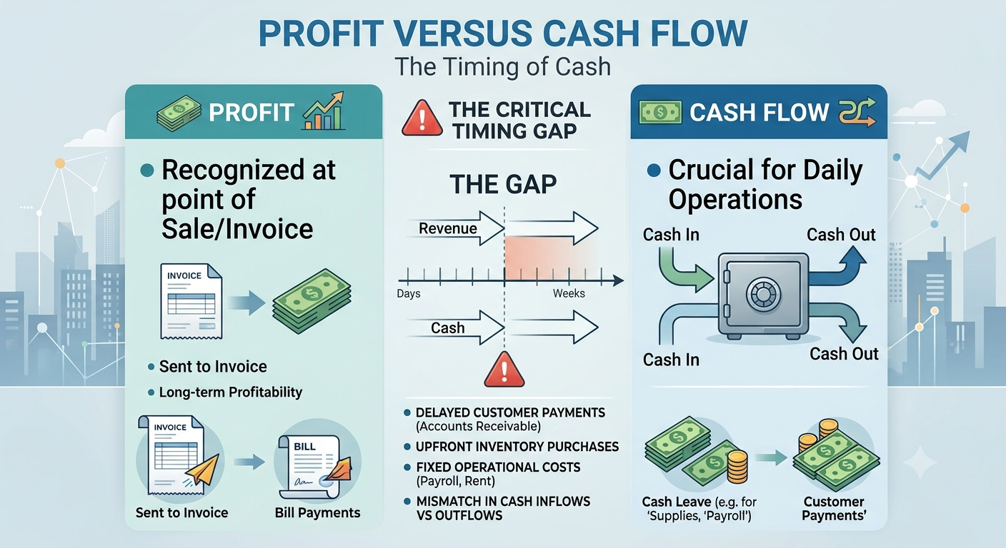 Profit Versus Cash Flow: Why Businesses That Make Money Can Still Run Out Of Cash